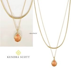 Kendra Scott Sami Gold Multi Strand Pendant Necklace NWT